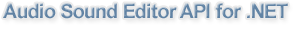 Audio Sound Editor API for .NET