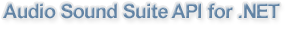 Audio Sound Suite API for .NET