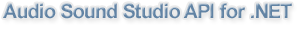 Audio Sound Studio API for .NET